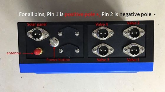 弁2kmのリモート・コントロール無線潅漑の掛け金を降ろす9-36V DCのための4場所弁コントローラー