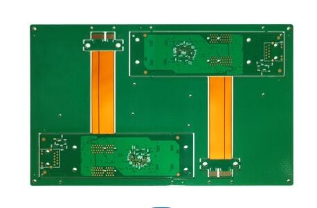 堅い屈曲多層PCB板FR4 PI 6つの層のENIGの金指は終わった