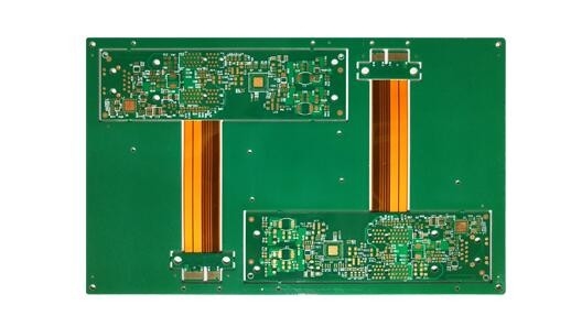 堅い屈曲多層PCB板FR4 PI 6つの層のENIGの金指は終わった